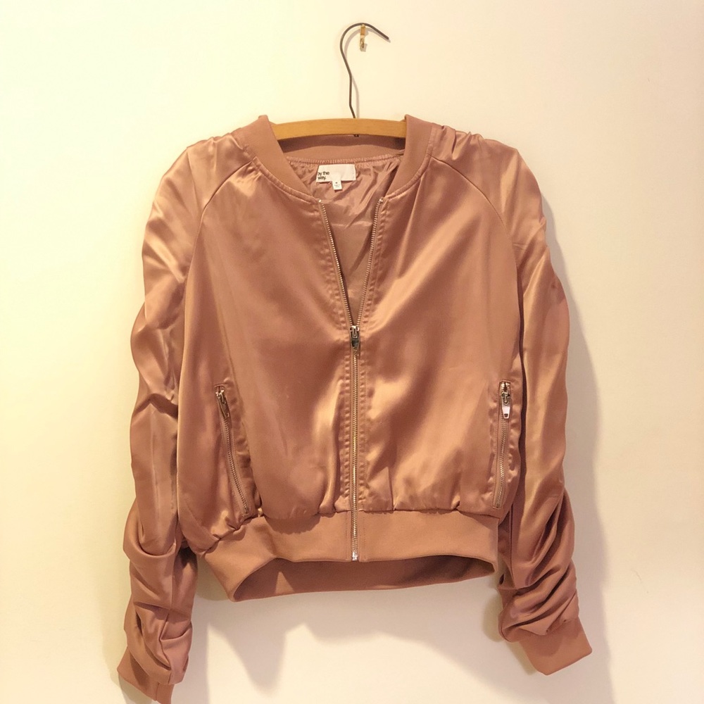 ZANA RUCHED BOMBER IN BLUSH
by the way.